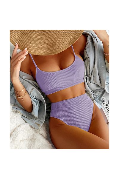 FITINT Women's Swimwear Padded Two-Piece Yellow - FITINT 275