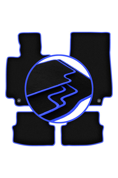 shumee Covorașe auto CARLUX-BLUE pentru: Mercedes C W205 coupe, cabrio (2015-)