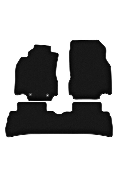 shumee Covorașe BASIC negre din velur pentru: Nissan Cube Z12 keicar (2008-2011)