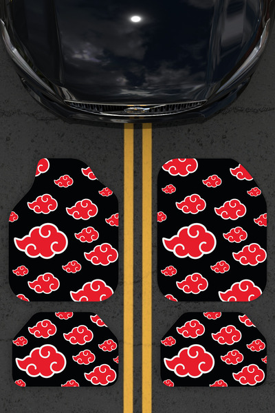 Charmbi -VIP- Lüx Dekoratif Desenli Oto Paspas Takımı Yıkanabilir Üniversal 4...