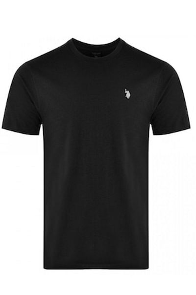 U.S. Polo Assn. Men's T-shirt, U.S. Polo Assn., Black, Cotton, M/L