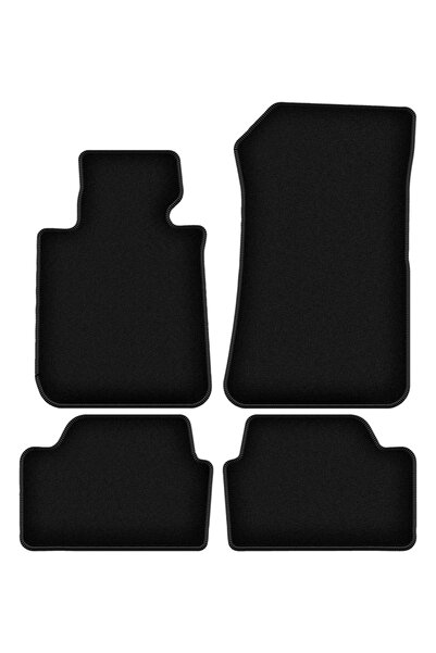 shumee Covorașe BASIC negre din velur pentru: BMW 1 E87 hatchback (2004-2011)