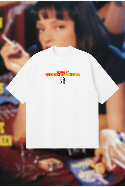 PURE POWER تي شيرت للجنسين بمقاس كبير من تصميم كوينتين تارانتينو Boxy Fit - ت...