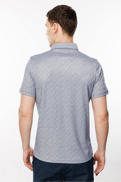 İgs Men's Navy Blue Polo Neck T-Shirt