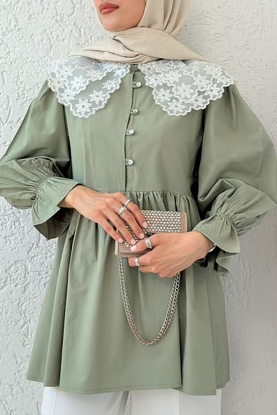 Salih Çelebi Princess Tunic 2345 - Khaki