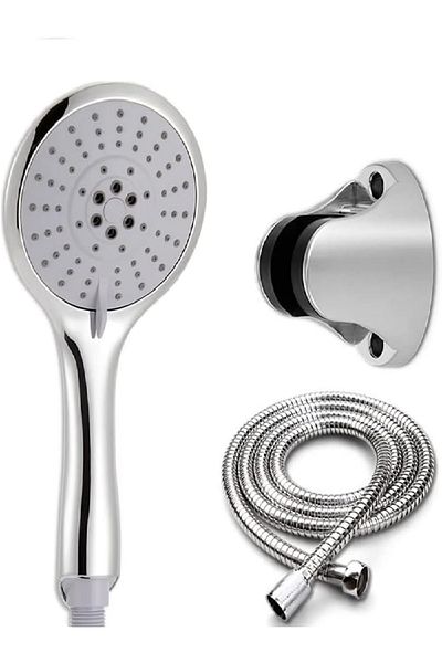 RAHALIFE HOME SOLUTION Rahalife Handheld Shower Head Set | 3-Piece Bathroom Kit with Hose & Holder | Easy Installation