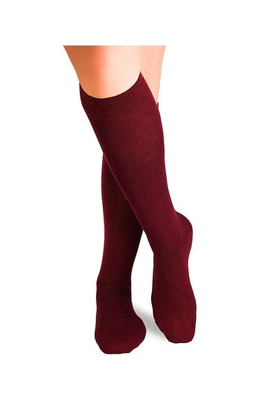 Pirin Hill Fine Long 3/4 Wool Socks Cherry