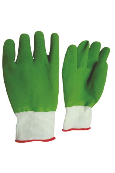 flores Manusi de protectie complet cauciucate, cu manseta elastica, marime universala, verzi