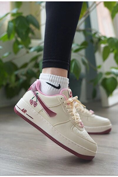 MYZENNE Happy Valentines Kirazlı Sneaker Beyaz