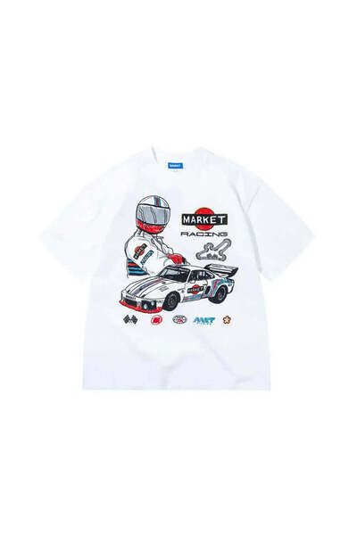 American Rag Cie تي شيرت Qualifier - 100% قطن، أبيض، قصة مريحة |   يمكن غسله في الغسالة