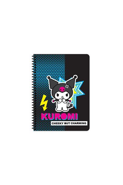 Keskin Colors Keskin Color Kuromi Checkered Notebook |   16.5 X 22.5 cm |   Spiral – 80 Sheets