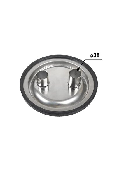 Melasty Süt Sağma Makinesi Paslanmaz Güğüm Transfer Kapağı Contalı Ø38 MM