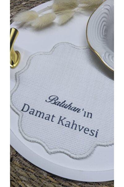 Frisson Söz Nişan Damat Kahvesi Damat Peçetesi Kişiye Özel İsme Özel Baskılı