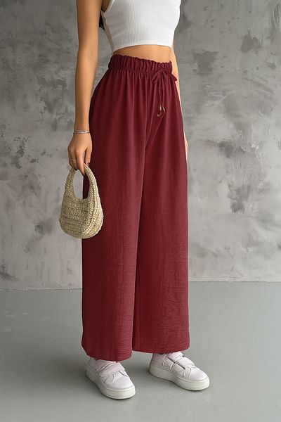 Oasis Relaxed Fit Standard Size Loose Airobin Pantalon with Elastic Waist