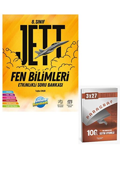 Anla Kazan Yayınları Ünlüller 2026 8.Sınıf Jett Etkinlikli Fen Bilimleri Soru Bankası+Anla Kazan Paragraf