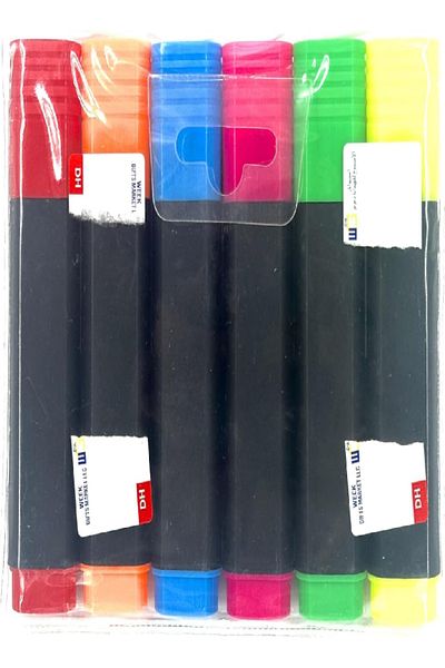 RAHALIFE HOME SOLUTION RAHALIFE Highlighter Set | 6 Vibrant Colors | Quick-Dry | Smudge-Proof | School & Office Use