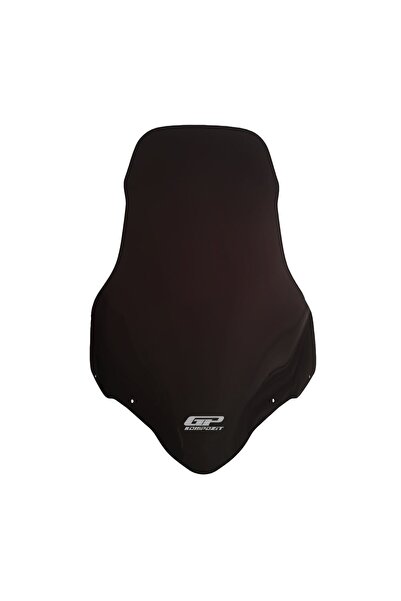 GP KOMPOZİT Bajaj Discover 125ST / 150ST 2015-2017 Uyumlu Ön Cam Siyah 55 cm