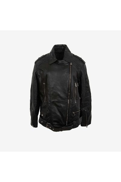 MOCASSINI Women's Leather Coat Bk-2250