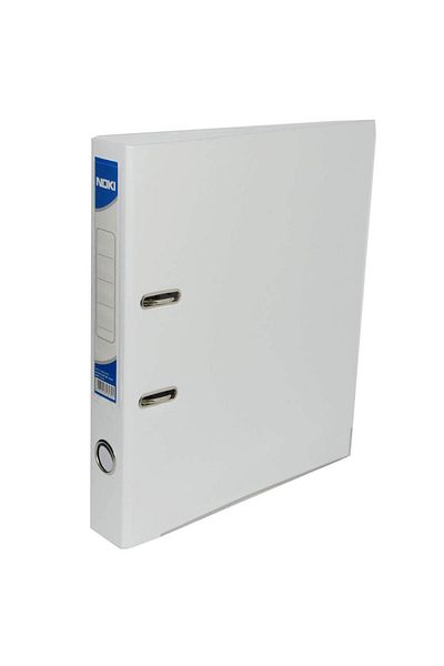 Noki Plastic Ring Binder Inside-Outside, 5 cm, White