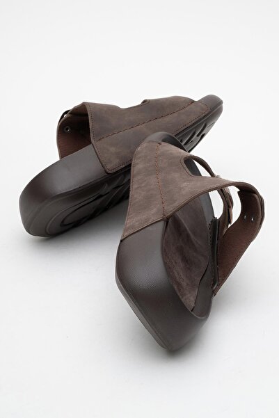 CCWAY AYAKKABI Ανδρικές παντόφλες με χρυσή αγκράφα ΚΑΦΕ