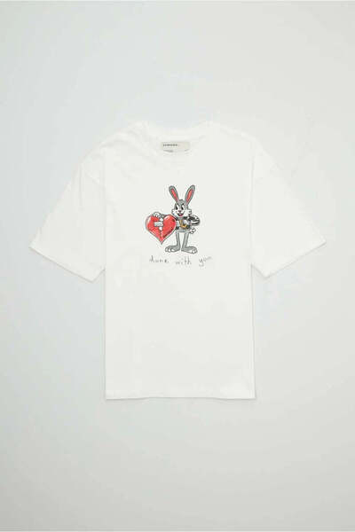 American Rag Cie Domrebel Breakup T-Shirt: Relaxed Fit, Original Design, 100%...