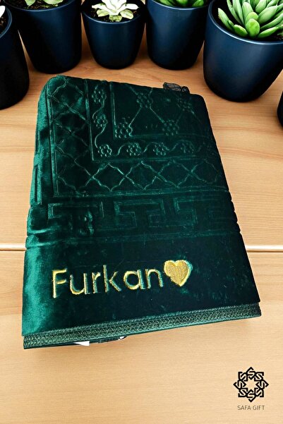 Safa Gift Çeyizlik Hediyelik Kadife Saçaklı Gelin Nişan Bohça Kişiye Özel Isi...