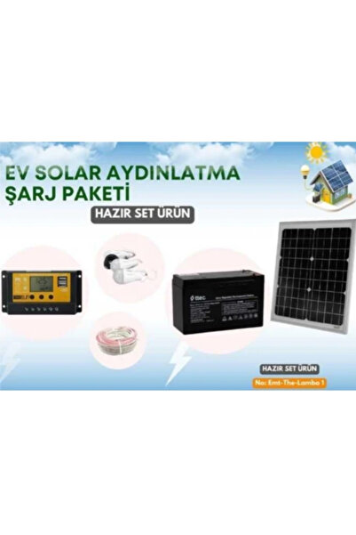 TNL Yayla, Zeytinlik, Bağ Evi ve Ahır Aydınlatması Için Solar Güneş Enerjili Lamba ve Şarj Seti
