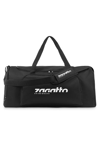 zagatto Travel/gym bag 55L, black, 60x30x30 cm, with shoe compartment, spacious & unisex, ZG780