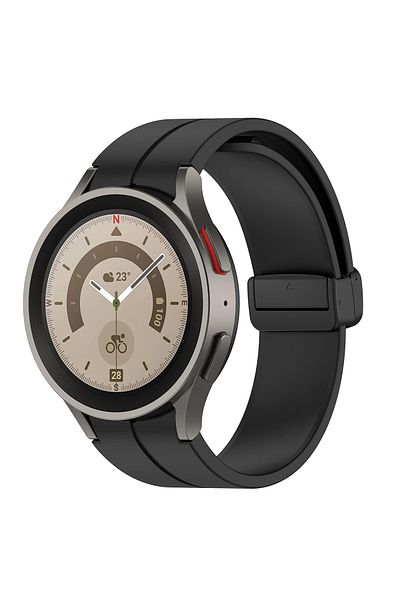 O Ozone 20mm Watch Bands Silicone Bands|Samsung Galaxy Watch 6/5/4 Band 40/ 44mm |Black