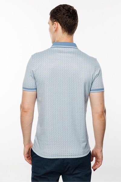 İgs Tricou cu fermoar cu guler polo albastru pentru bărbați