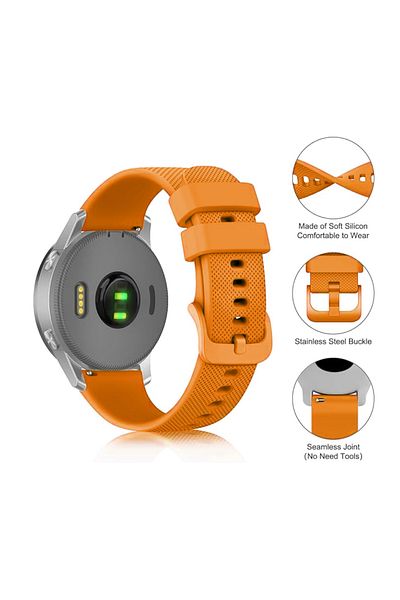 O Ozone 20mm Watch Bands Silicone Bands|Samsung Galaxy Watch 6/5/4 Band 40/ 44mm |Yellow