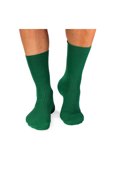 Pirin Hill Sosete bumbac lungi fara elastic Dark green