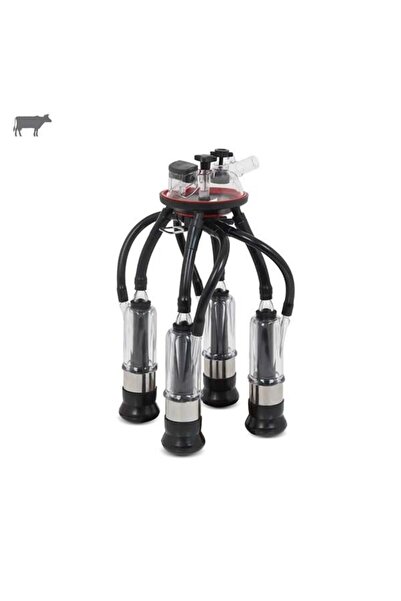 Melasty 240 cc Sağım Demeti (Şeffaf Kılıf/Colay Ø21 Kısa Meme Lastiği-Kauçuk)