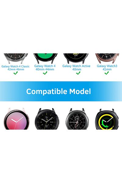 O Ozone Silicone Bands For Samsung Galaxy Watch 7 6 5 4 FE 40mm 44mm 45mmSoft Silicone Sport Strap- white