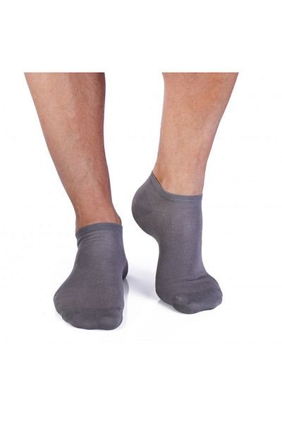 Pirin Hill Fine Bamboo Sneaker Grey Short Socks
