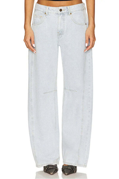 American Rag Cie جينز ريناسيديا من الدنيم الأزرق القطني بنسبة 100% للنساء - أناقة وراحة في واحد