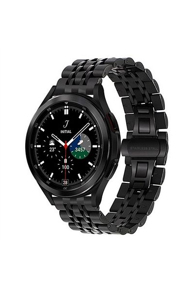 O Ozone Samsung Galaxy Watch 4 40mm 44mm/Classic/Active 2 40mm 44mm|Solid Stainless Steel Watch Band|Black
