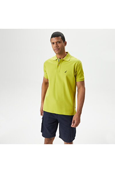 Nautica Erkek Yeşil Classic Fit Kısa Kollu Polo Yaka T-Shirt