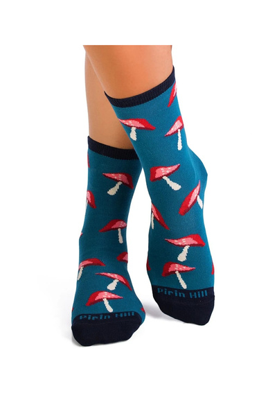 Pirin Hill Sosete Bumbac Colour Cotton Mushrooms Petrol