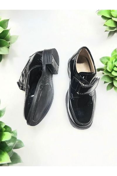 GokceKundura06 Boy's Patent Leather Classic School, Circumcision, Wedding Shoes
