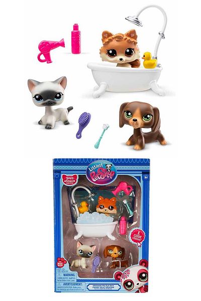 Sunman Littlest Pet Shop Fun in the Bubbles with Miniatures Spa Playset S3!