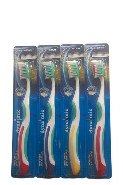 Dynamic Toothbrush Medium Hard (Medium) X 4 Pcs