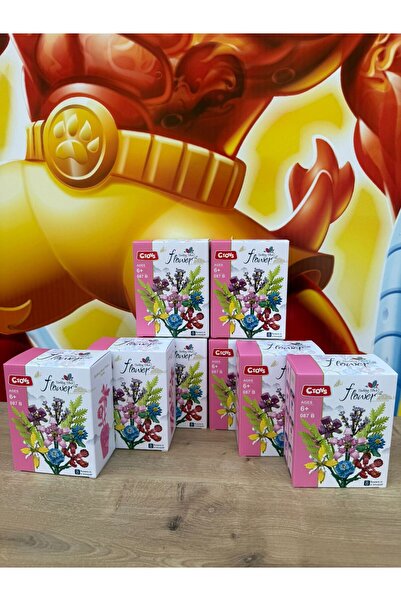 SECTOYS Decorative Rose Flower Bouquet Building Set Lego Flower Lego 500+ Pieces 8 Boxes Full Set