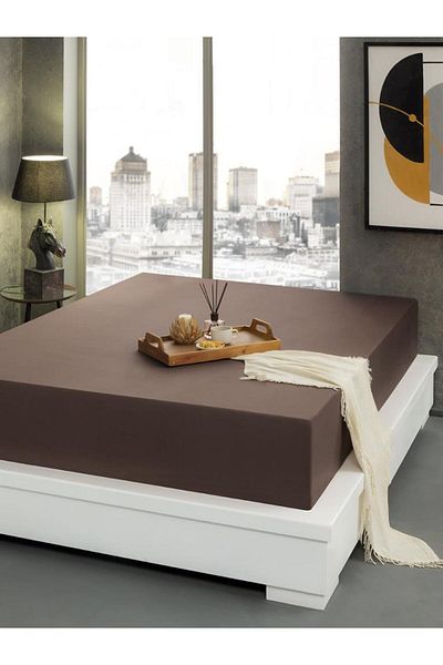 Karna Home Satin Fitted Sheet – Soft Textured and Shiny Looking