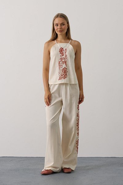 suphias Beaded Strap Pants Set