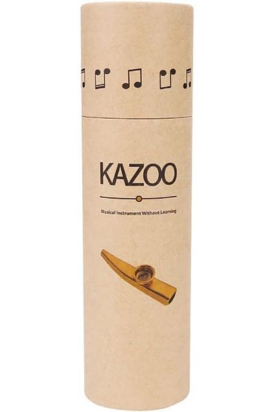 Generic Metal Musical Instruments Aluminum Alloy Kazoo Membrane for Party (Gold)