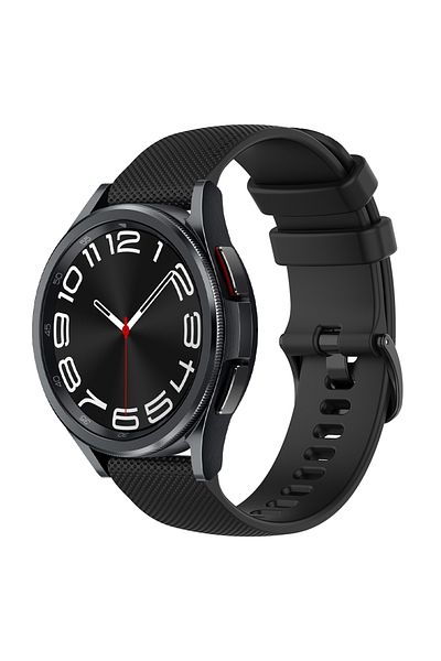O Ozone 20mm Silicone Bands For Samsung Galaxy Watch 6/5/4 Band 40/ 44mm |Black