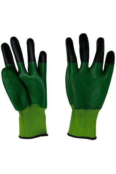 flores Green rubber gloves with green synthetic, size XL