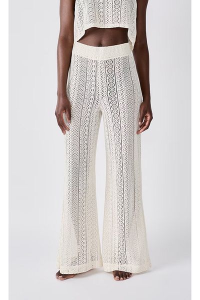 Loomi Ecru Lace Bikini Top Pantalon