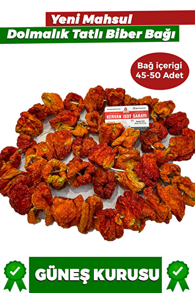 URFAM İSOTÇUM Dolmalık Kuru Tatlı Biber Bağı 45-50 Adet Yeni Mahsül